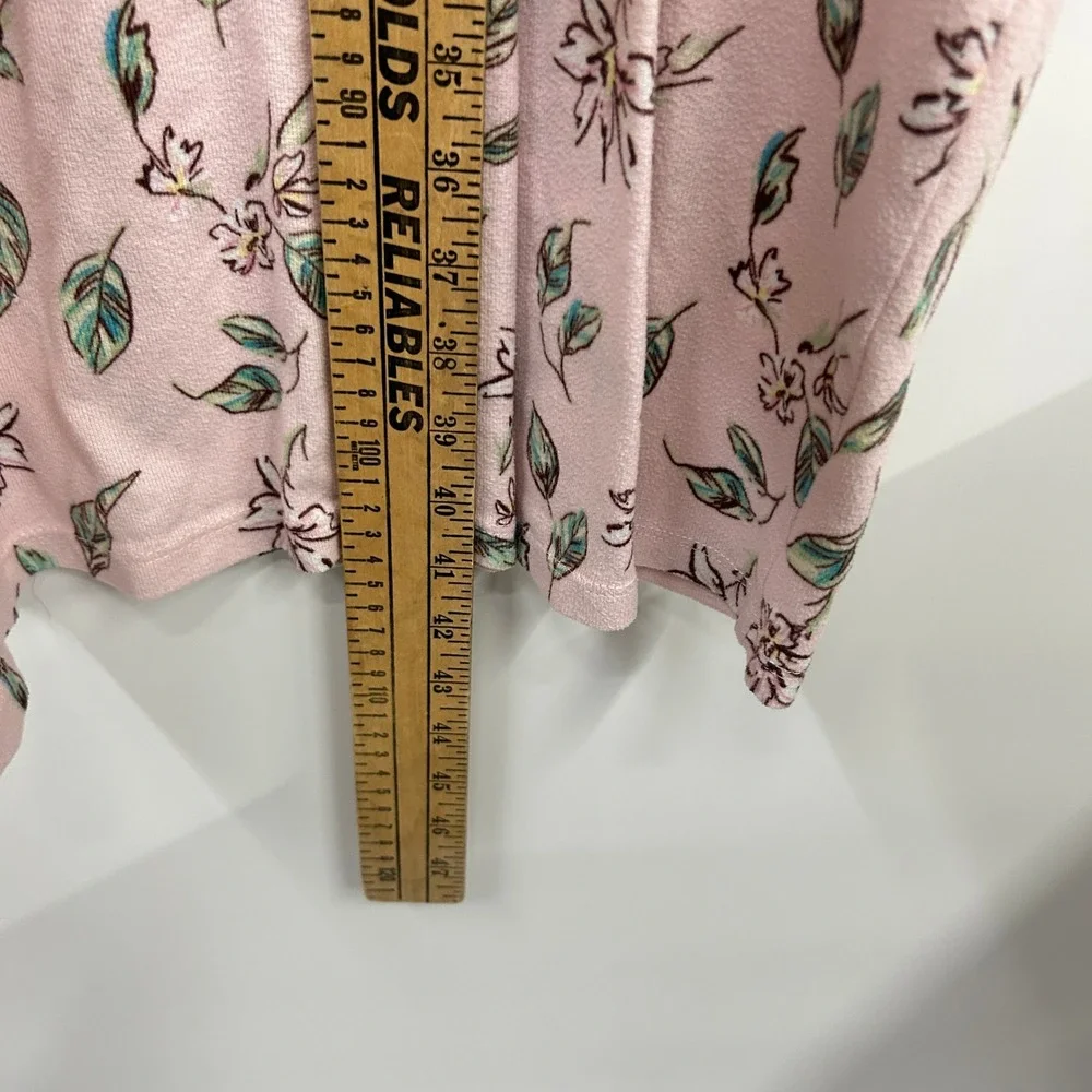 Croft & Barrow Floral Lace Trim Nightgown 3X Pink Cottagecore Loungewear Pockets
